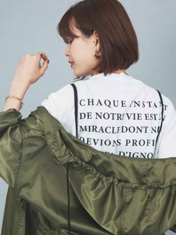 フロントバックロゴTシャツ