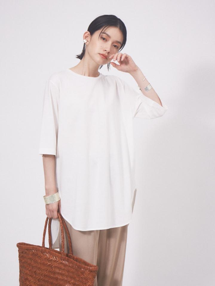 【接触冷感】コンパクトクールチュニックTシャツ
