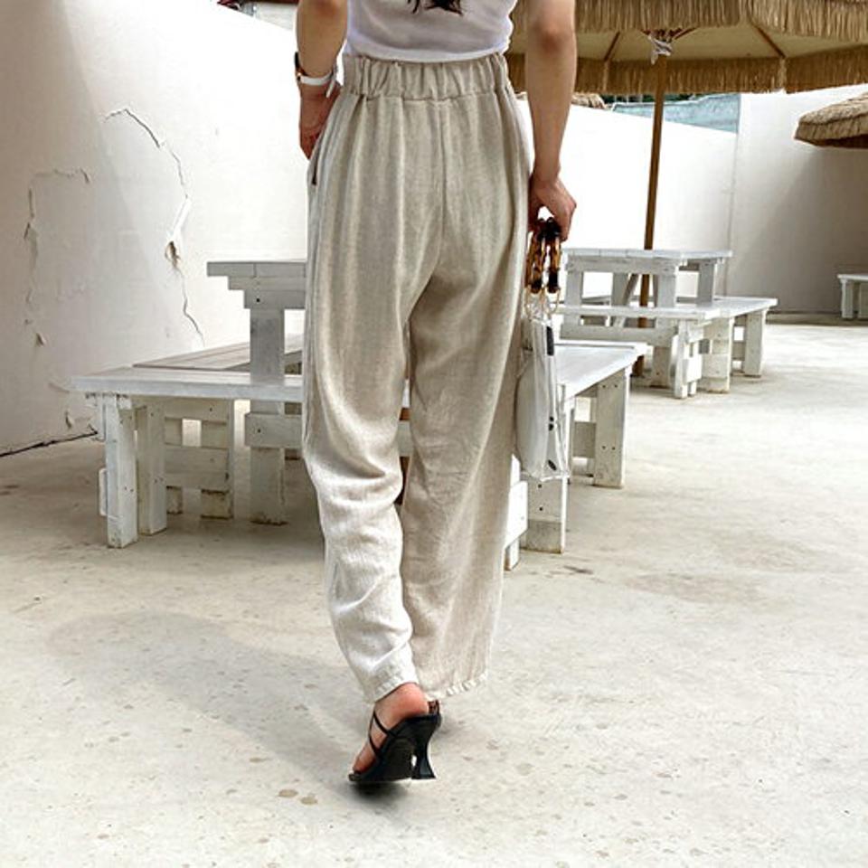 タックストレートパンツ・全3色・t65642 レディース 【pt】韓国 ファッション ボトムス ロング ロングパンツ ワンタック ストレート ルーズ ゆったり ワイド スリム 足長 大人 10分丈 体型カーバー 細身 カジュアル 夏 春