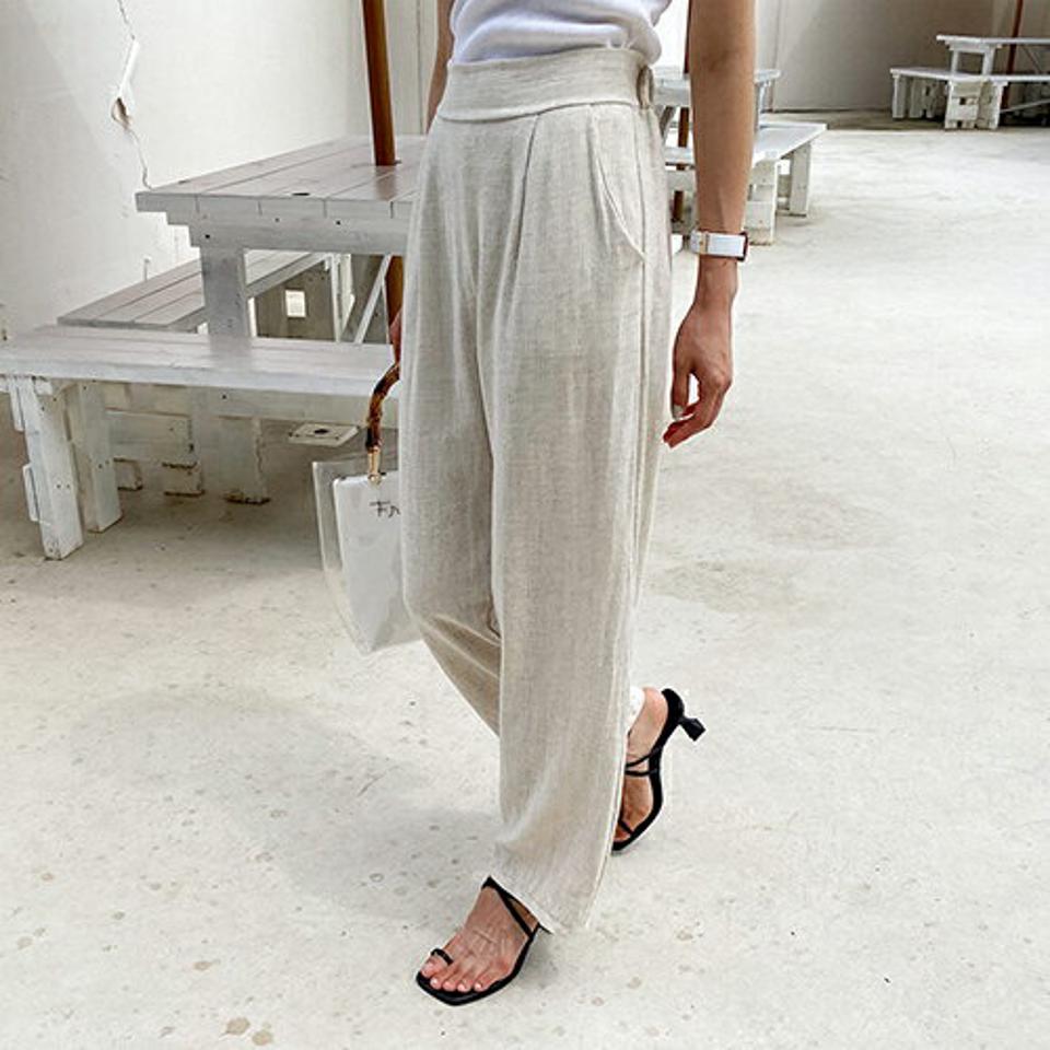 タックストレートパンツ・全3色・t65642 レディース 【pt】韓国 ファッション ボトムス ロング ロングパンツ ワンタック ストレート ルーズ ゆったり ワイド スリム 足長 大人 10分丈 体型カーバー 細身 カジュアル 夏 春