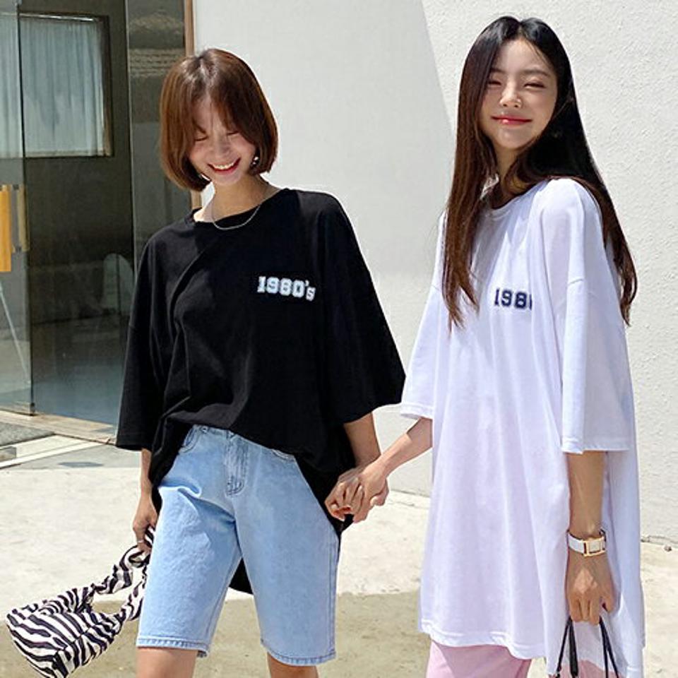 テディベアプリント半袖Tシャツ・全3色・a65624 レディース 【tops】韓国 ファッション トップス Tシャツ 半袖 くまさん クマ くま ベア プリント ロゴ ハーフ袖 ラウンドネック ルーズ ゆったり カジュアル 細身 体型カーバー 夏 春