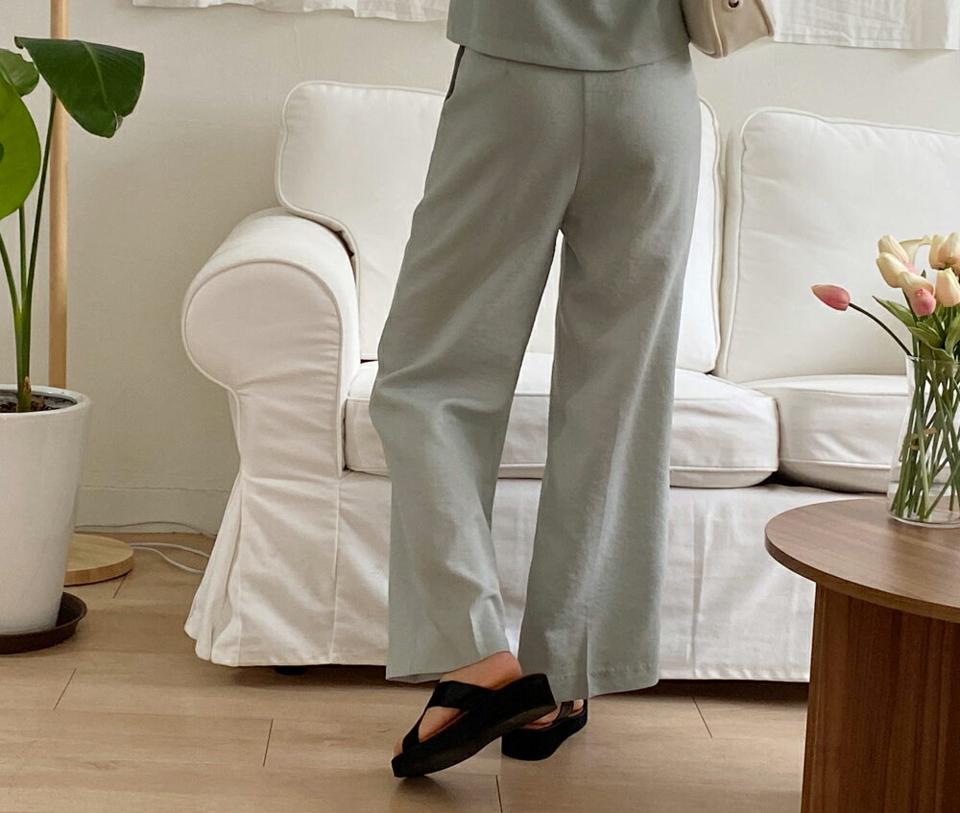 タックスラックス・全3色・t00314 レディース 【pt】韓国 ファッション ボトムス パンツ ロング ロングパンツ ベーシック スラックス ストレート オフィス オフィスカジュアル スリム 細身 体型カーバー フィット 足長 春 夏 NIJU