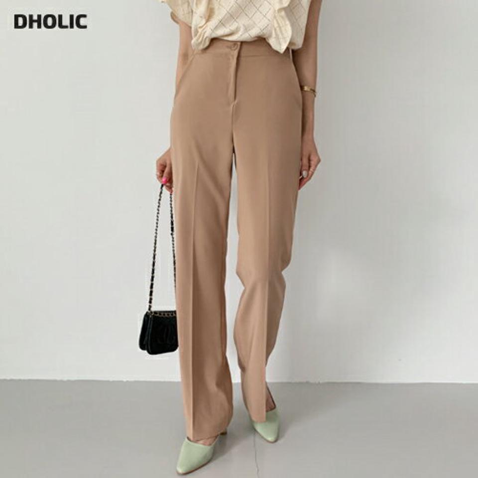 シークレットゴムフレアスラックス・全3色・t64327 レディース 【pt】韓国 ファッション ボトムス ロング ロングパンツ デイリー スラックス ストレート 美脚 足長 大人 10分丈 体型カーバー 細身 カジュアル 夏 春