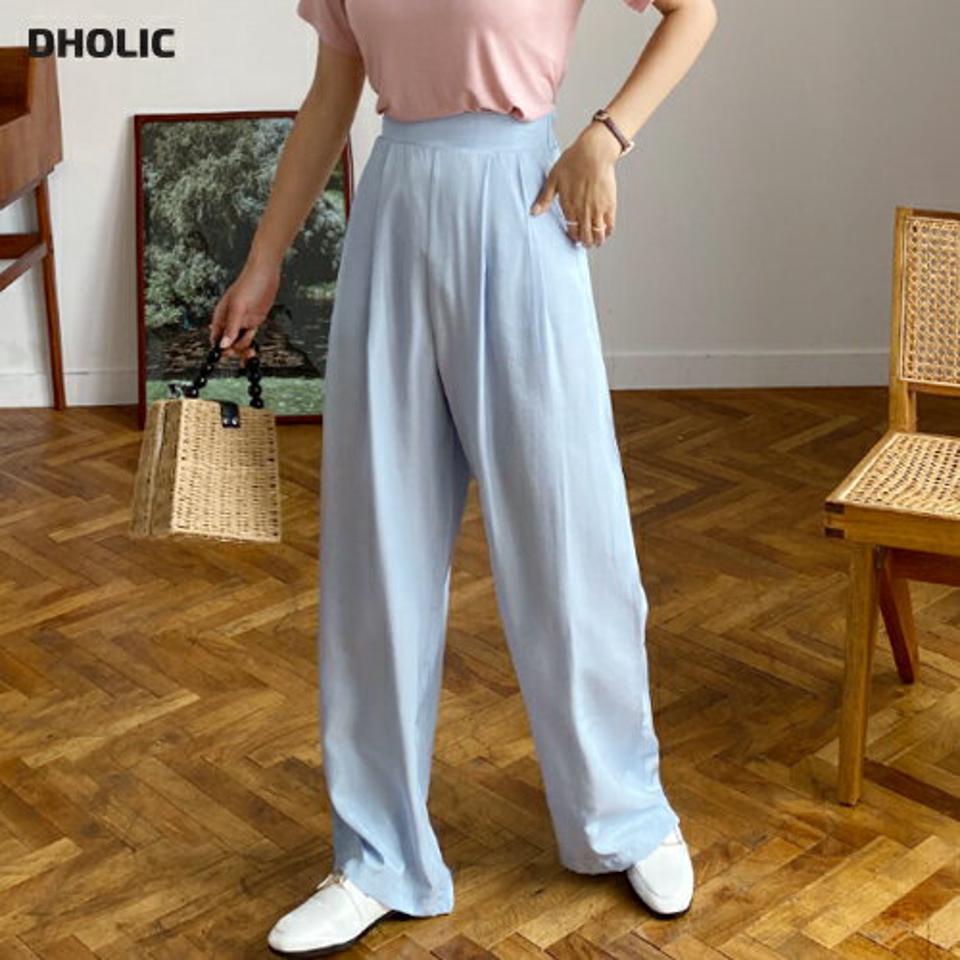 ツータックスラックス・全3色・t57804 レディース 【pt】韓国 ファッション ボトムス ロング ロングパンツ デイリー スラックス ツータック ストレート ワイド ポケット 光沢 足長 大人 10分丈 体型カーバー 細身 カジュアル 夏 春