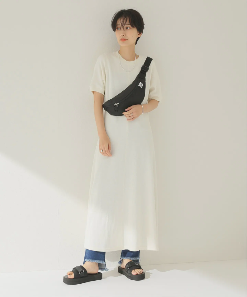 オーガニックコットン混ハニカムマーメイドワンピース◆（JOURNAL STANDARD relume）
