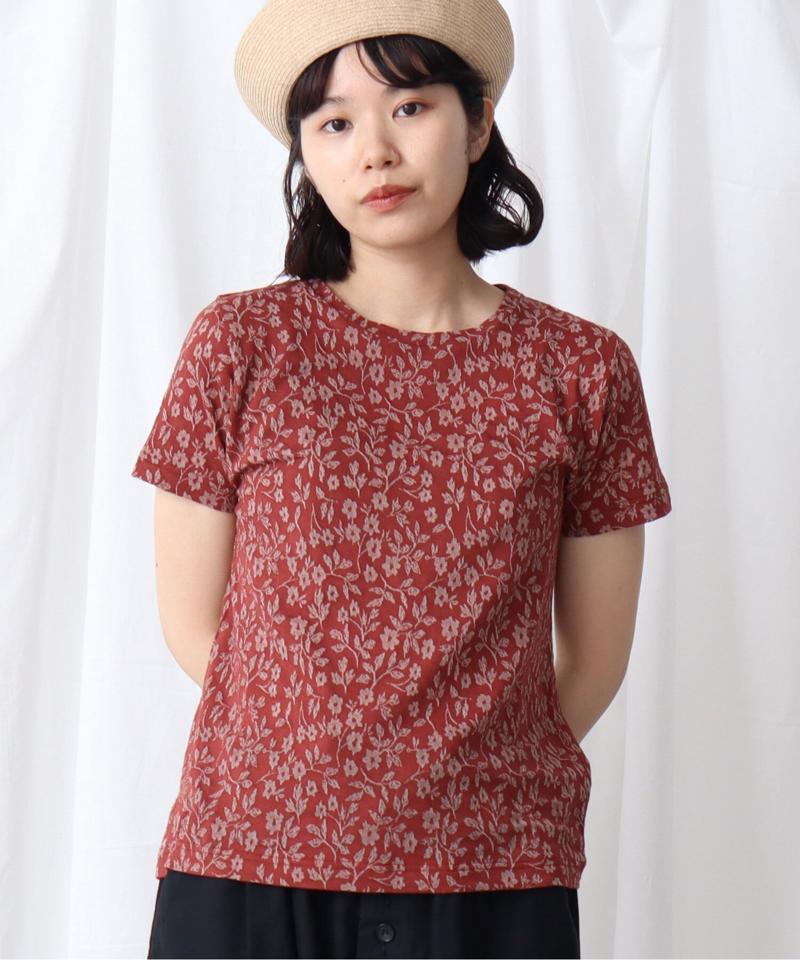 小花レース　ジャガード　Ｔシャツ（Lene non finito）