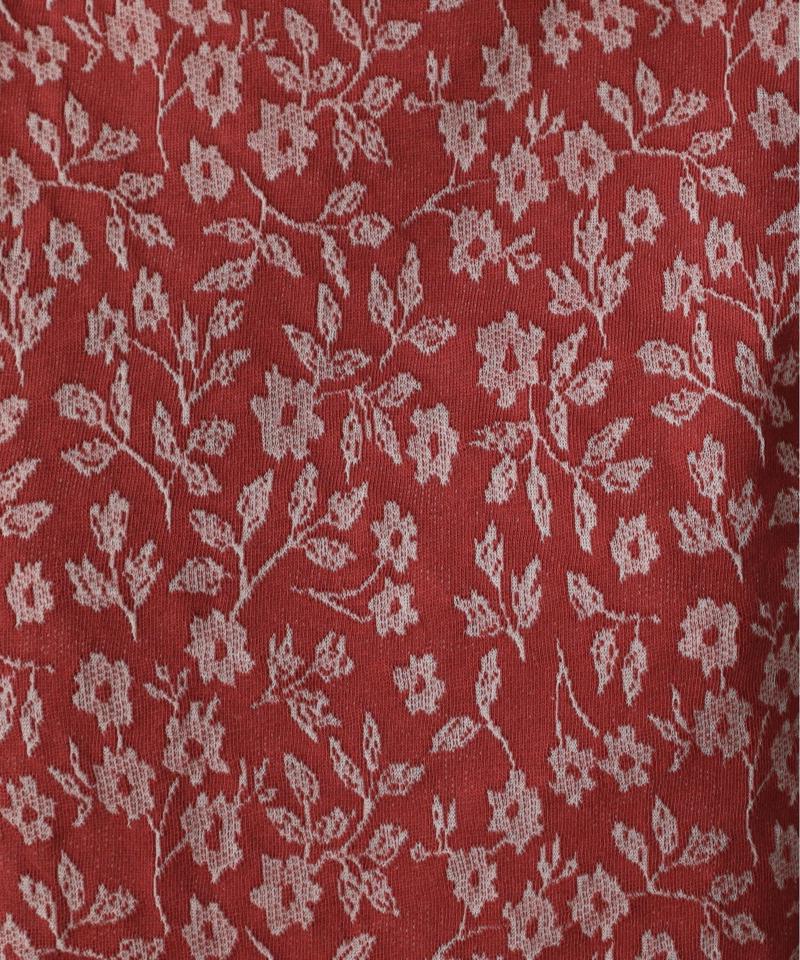 小花レース　ジャガード　Ｔシャツ（Lene non finito）