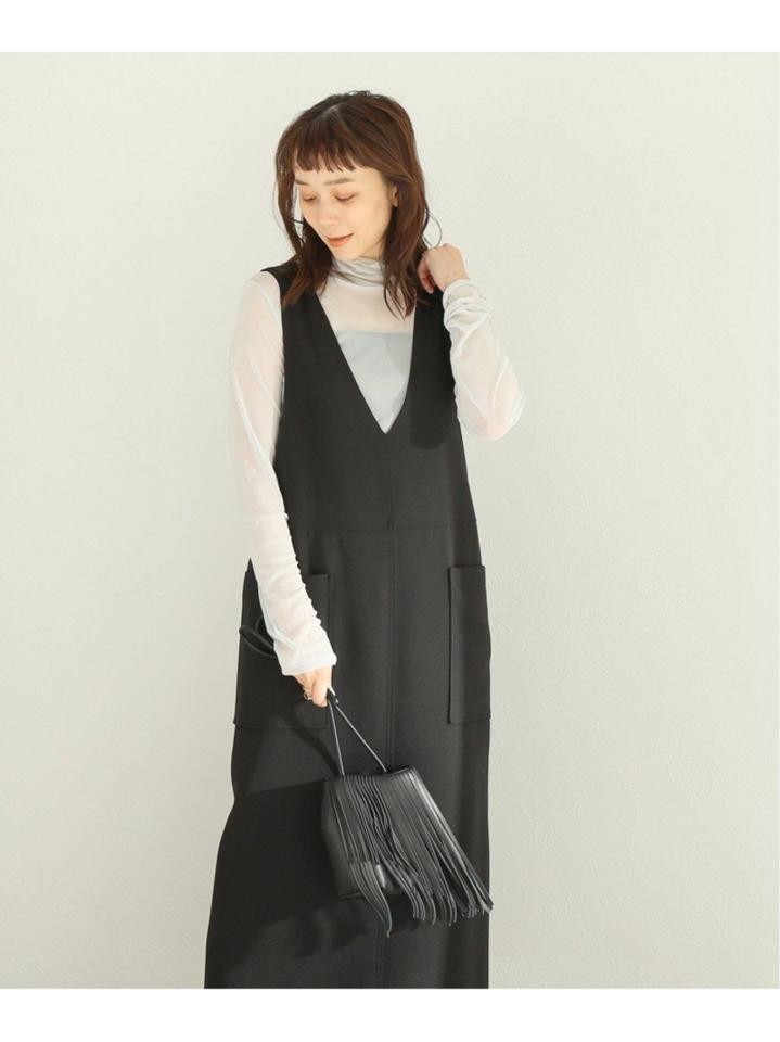 シアーネットハイネックプルオーバー◆