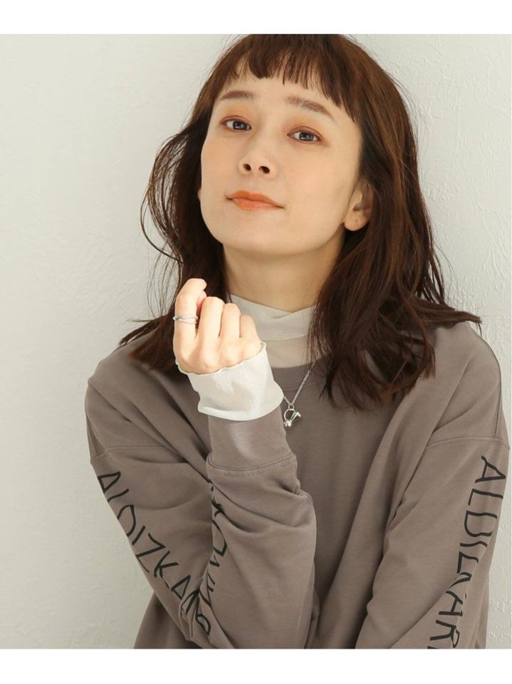 シアーネットハイネックプルオーバー◆