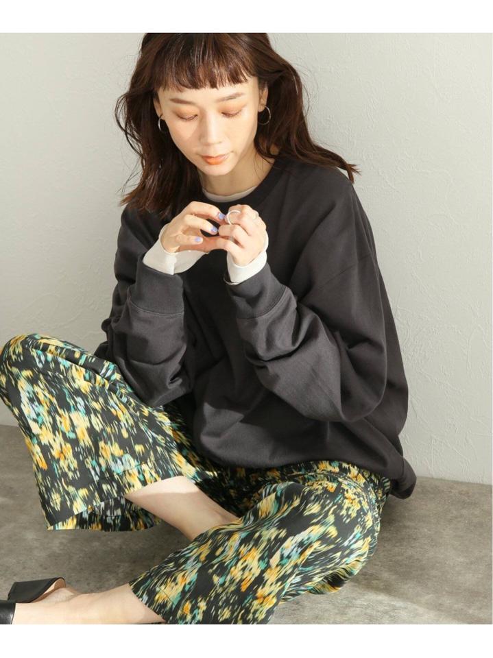 シアーネットクルーネックプルオーバー◆
