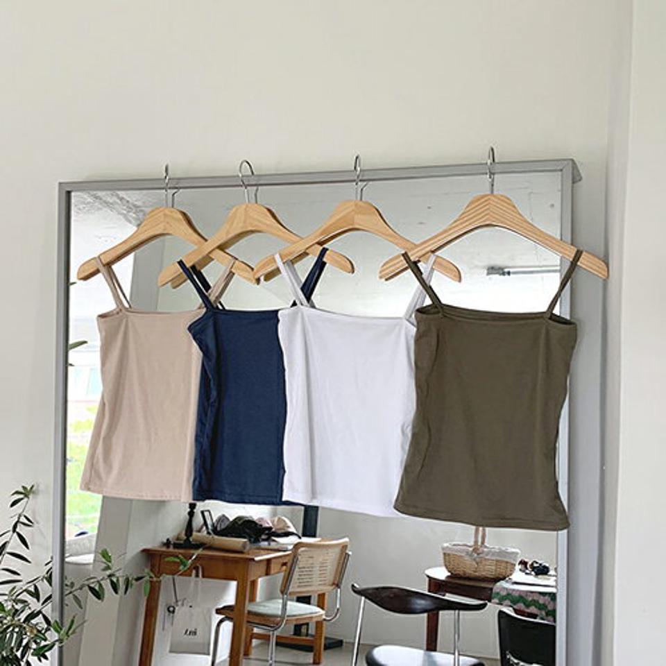 【10%OFF】≪人気商品再入荷≫スクエアスリーブレス・全5色・t62514 レディース 【tops】韓国ファッション トップス スリーブレス ノースリーブ スクエアネック レーヨン インナー カジュアル デコルテ 体型カバー 細身 ベーシック 夏 春 セール SALE