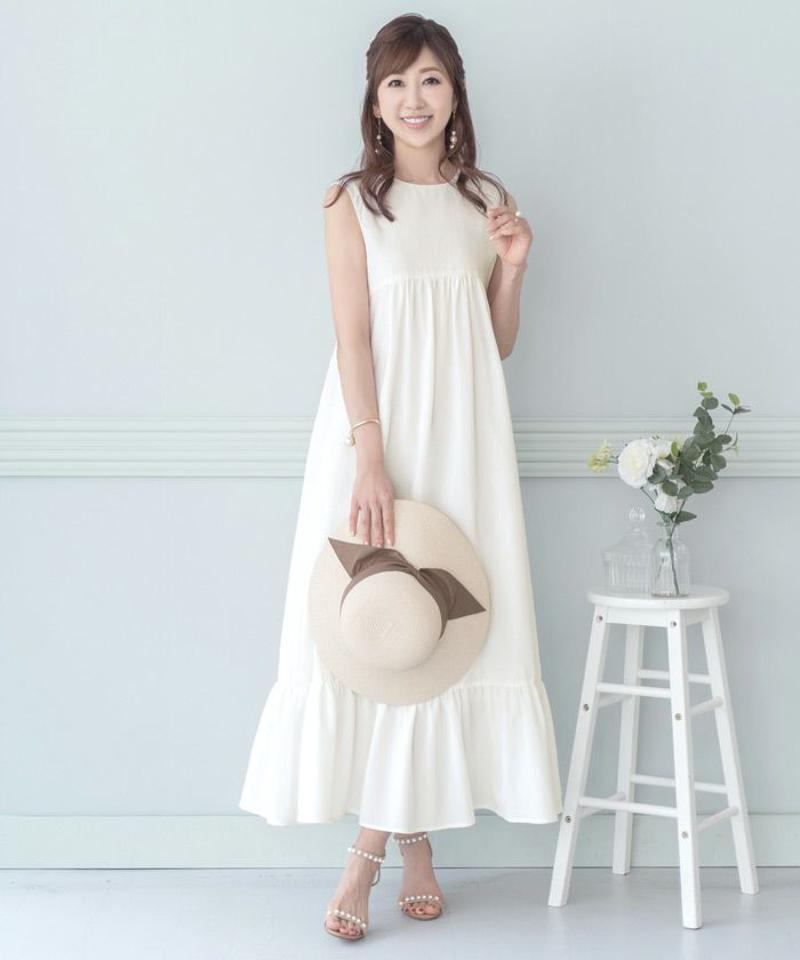 ワンピース ロング バックリボン リラックス Prima Scherrer 全3色 ｜psc311-0267【1】