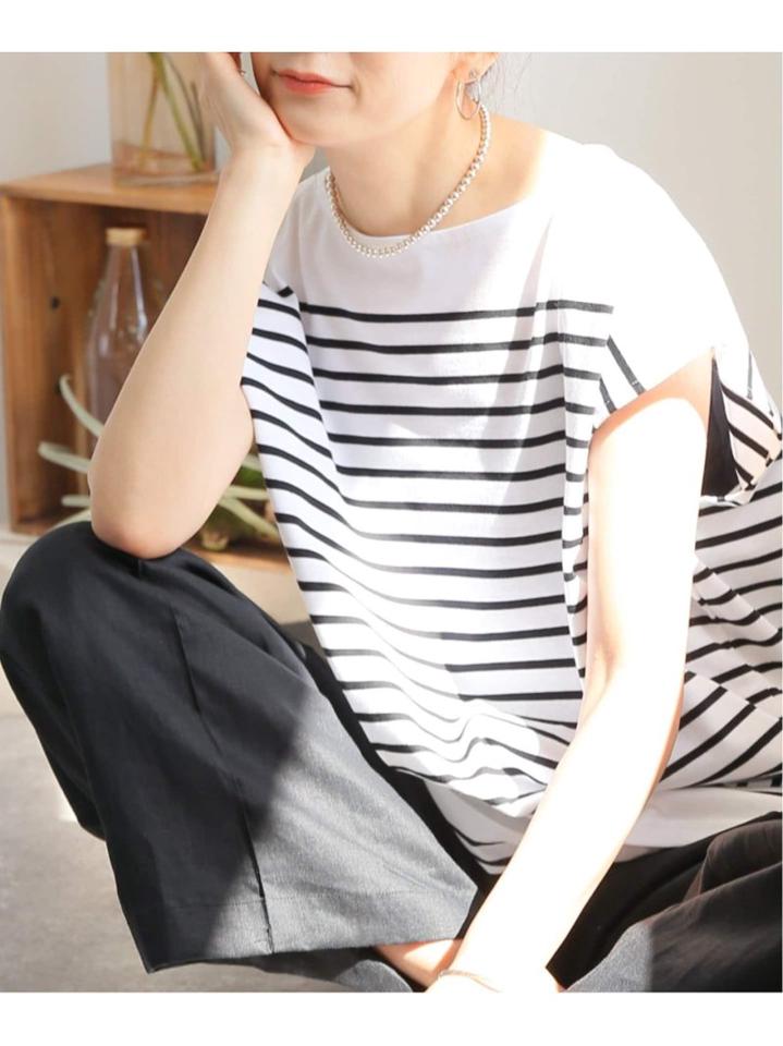コーマボーダーフレンチTシャツ