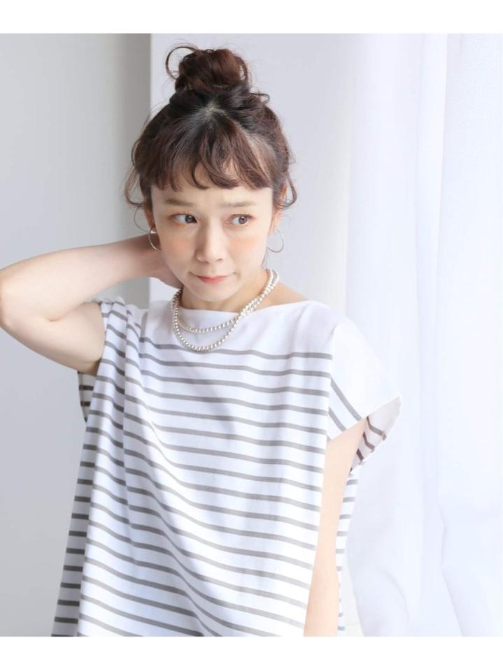 コーマボーダーフレンチTシャツ