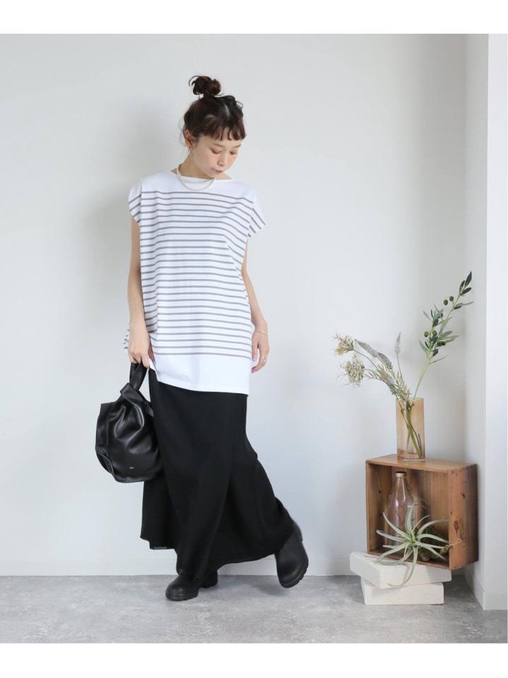 コーマボーダーフレンチTシャツ