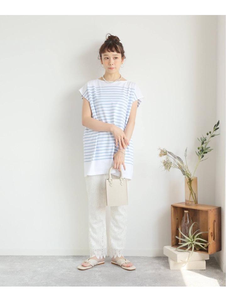 コーマボーダーフレンチTシャツ