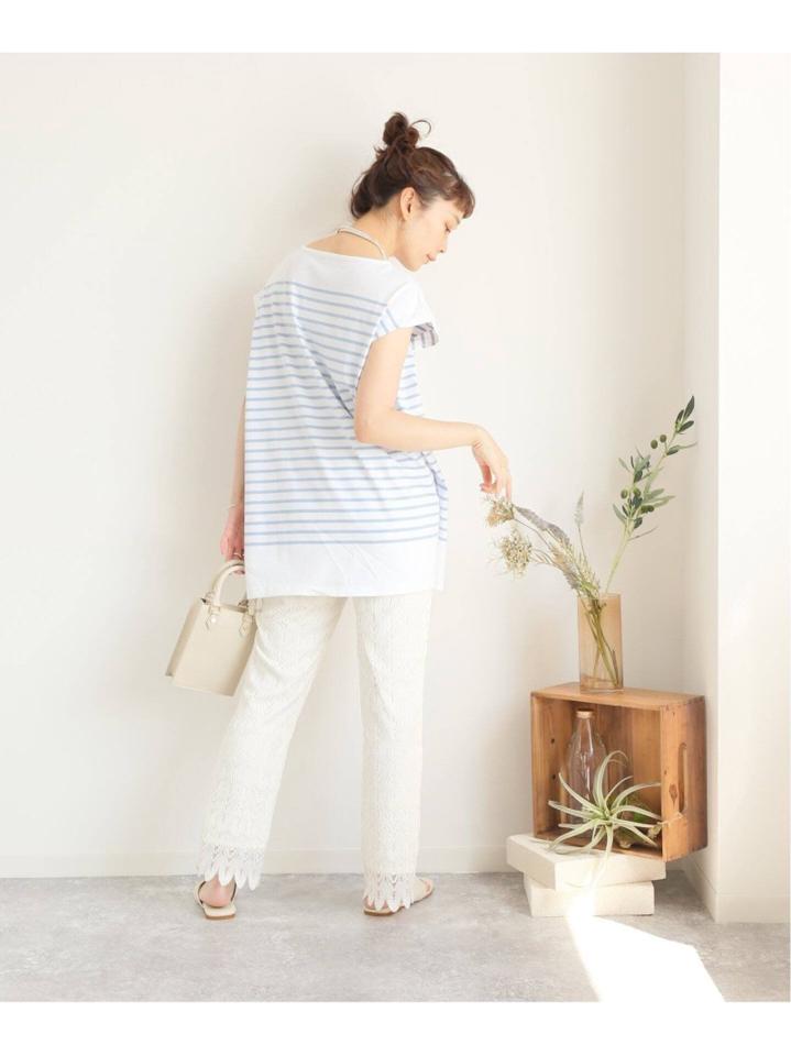 コーマボーダーフレンチTシャツ