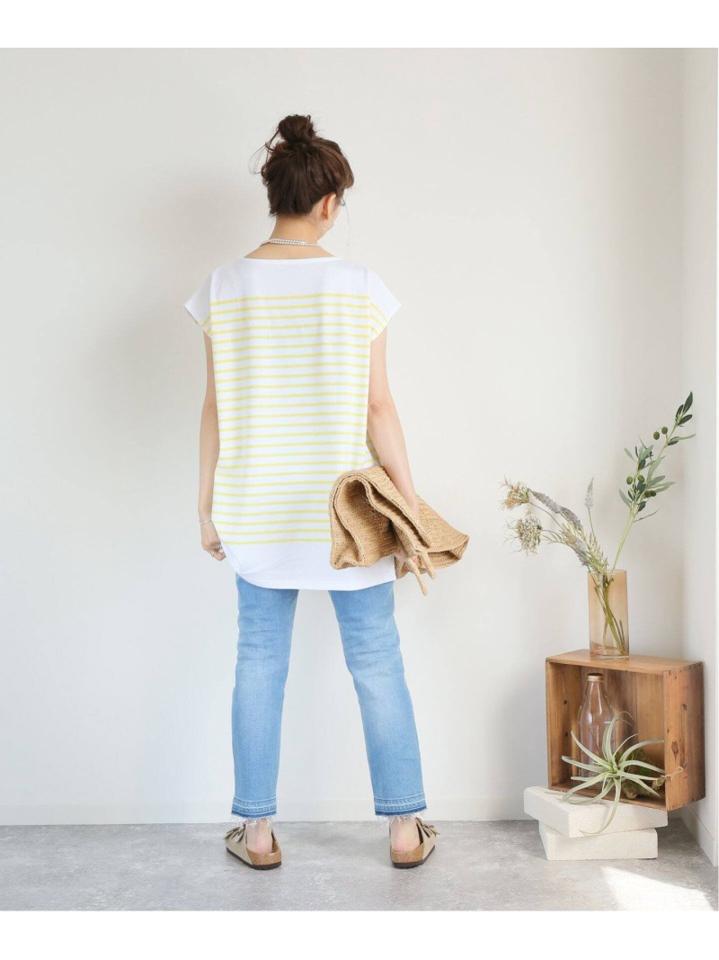 コーマボーダーフレンチTシャツ