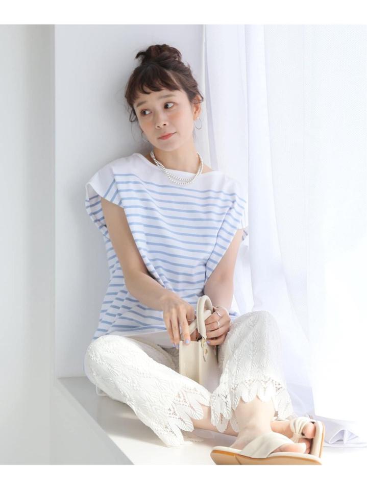 コーマボーダーフレンチTシャツ