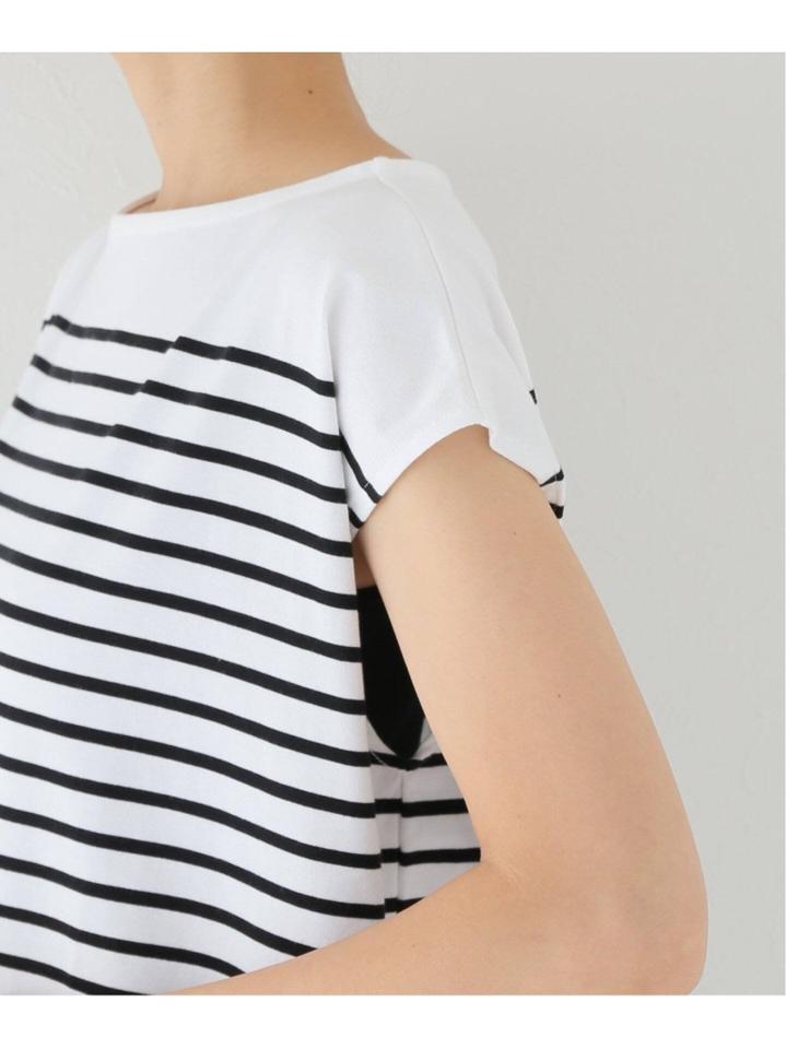コーマボーダーフレンチTシャツ