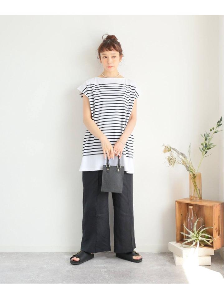 コーマボーダーフレンチTシャツ