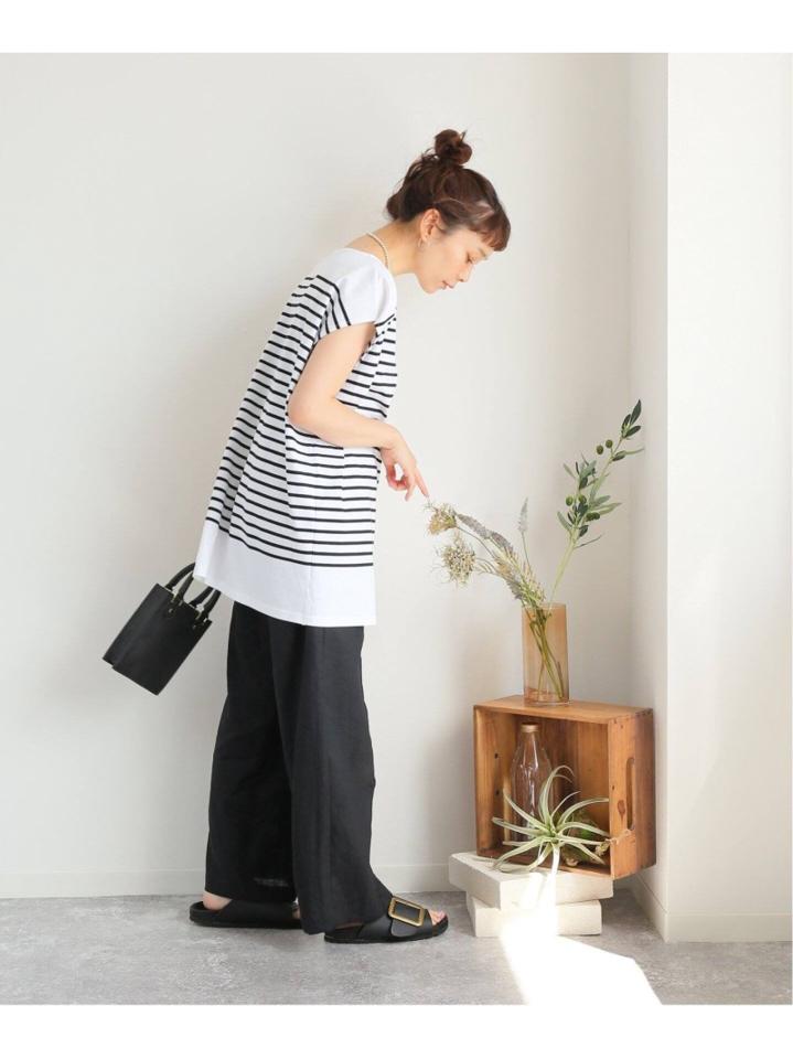 コーマボーダーフレンチTシャツ