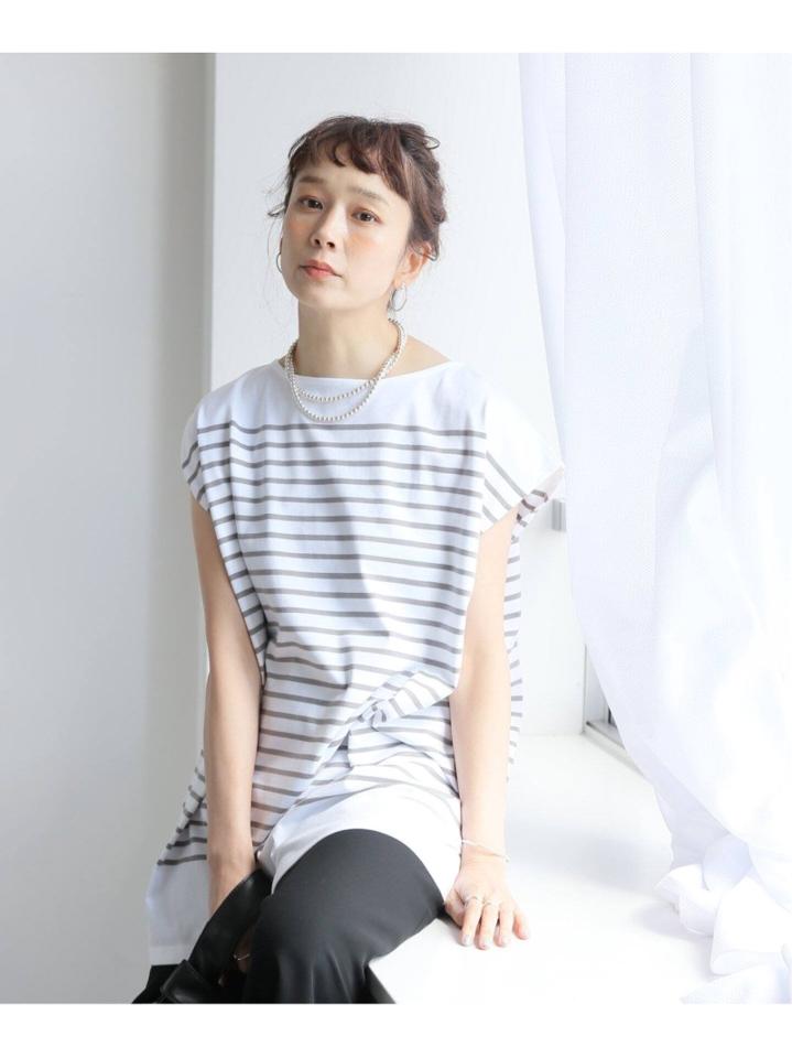 コーマボーダーフレンチTシャツ