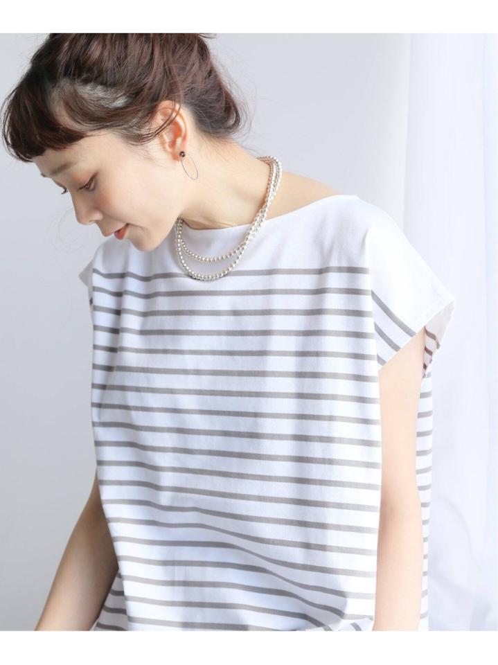 コーマボーダーフレンチTシャツ