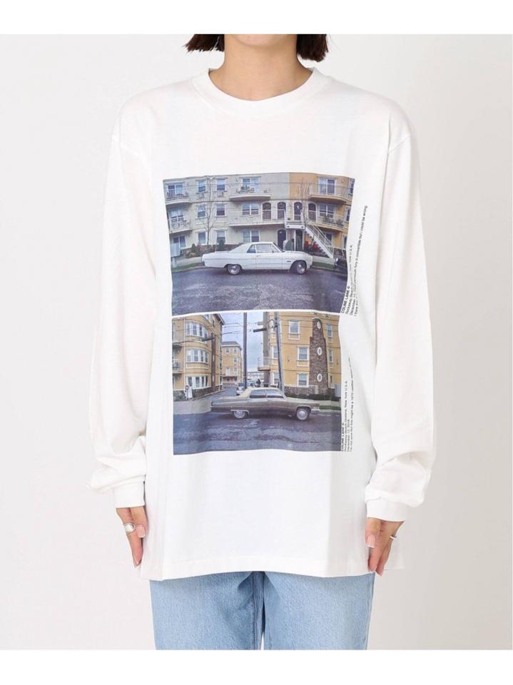 【JANE SMITH】 CADILLAC PLYMOUTH LONG SLEEVE:カットソー◆（JOURNAL STANDARD L'ESSAGE）