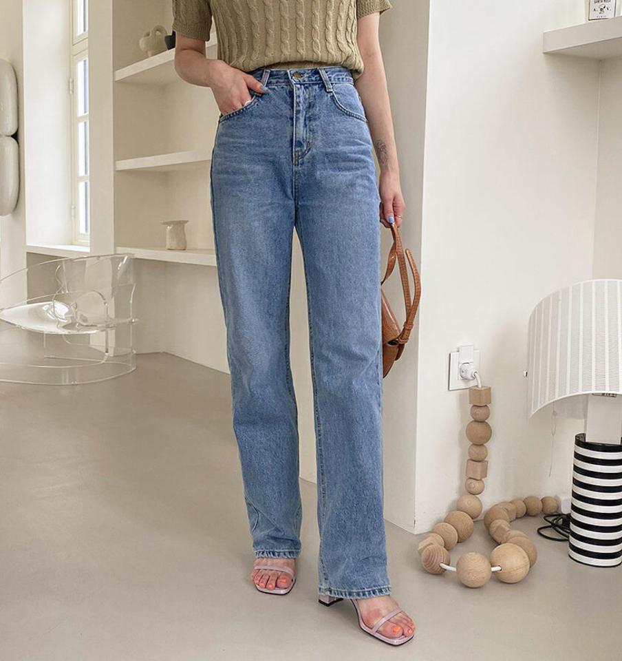 【タイム特価】ストレートデニムパンツ・全2色・t62572 レディース 【pt】韓国ファッション ボトムス ロング ロングパンツ デニムパンツ ストレート デニム ストレート 美脚 ワイド 低身長 ベーシック シンプル カジュアル 夏 春 【TS】セール