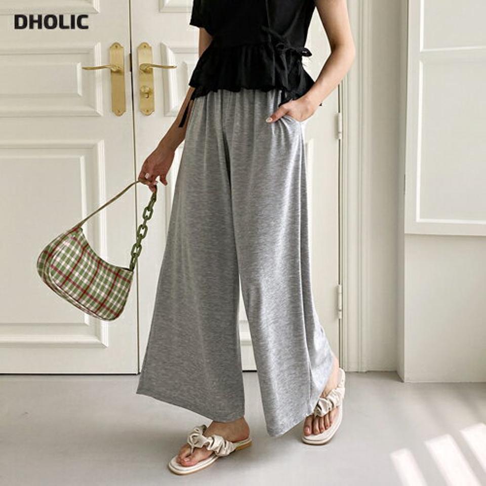 ウエストゴムパンツ・全3色・t00399 レディース 【pt】韓国 ファッション ボトムス パンツ ロング ロングパンツ ベーシック ゴム カジュアル ワイド 足長 ルーズ ゆったり デイリー 細身 体型カーバー ストレート 春 夏 NIJU