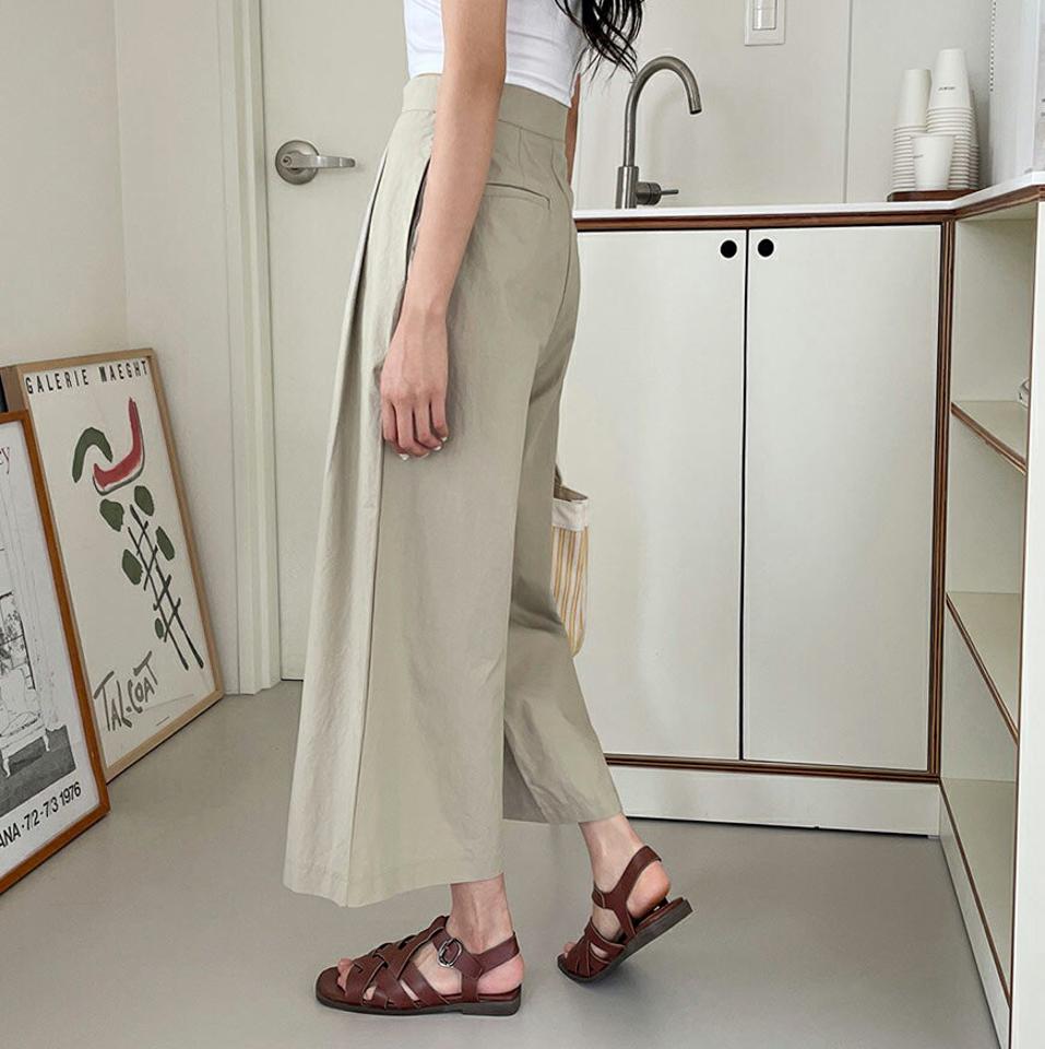 【新作10%OFF】ウォッシュドパンツ・全2色・b00400 レディース 【pt】韓国 ファッション ボトムス パンツ ロング ロングパンツ ベーシック バイオウォッシング ワイド 足長 ルーズ ゆったり デイリー 細身 体型カーバー ストレート 春 夏 NIJU