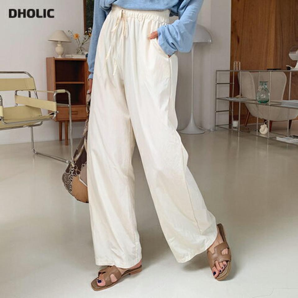 リボンワイドパンツ・全3色・t62517 レディース 【pt】韓国 ファッション ボトムス ロング ロングパンツ リボン ワイドパンツ ワイド ルーズ ゆったり 美脚 カジュアル 体型カーバー 細身 足長 夏 春