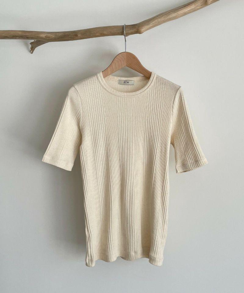 RED CHOP WORKS(レッドチョップワークス)ランダムテレコ5分袖Tシャツ