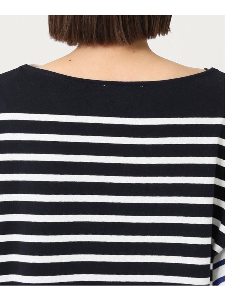 <<追加>>【INSCRIRE /アンスクリア】 BORDER BIG BOAT NECK:カットソー◆3（JOURNAL STANDARD L'ESSAGE）
