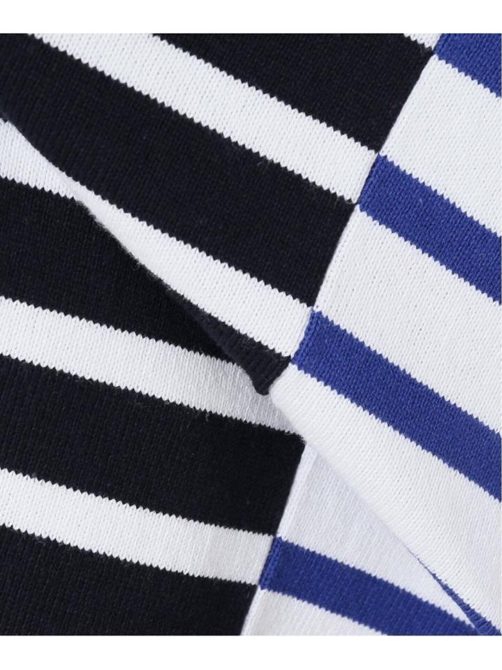 <<追加>>【INSCRIRE /アンスクリア】 BORDER BIG BOAT NECK:カットソー◆3（JOURNAL STANDARD L'ESSAGE）