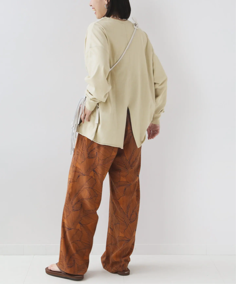 【STAR＆STRIPE】CREW L/S SLIT TEE：Tシャツ◆（JOURNAL STANDARD relume）