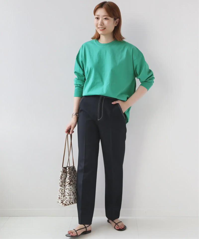 【STAR＆STRIPE】CREW L/S SLIT TEE：Tシャツ◆（JOURNAL STANDARD relume）