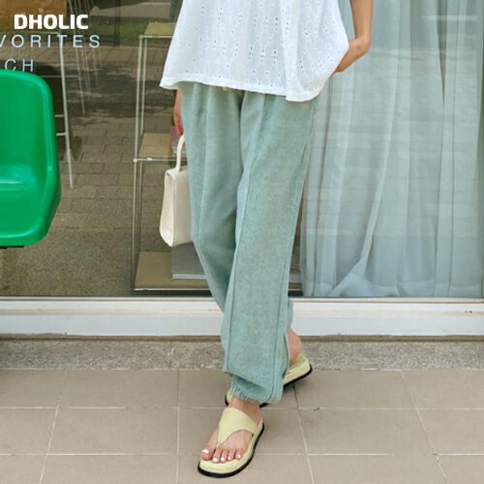 2TYPEツーマテリアルパンツ・全5色・a00453 レディース 【pt】韓国ファッション ボトムス パンツ ロング ロングパンツ ベーシック ジョガーパンツ リバース ゴム ストリング フィット 美脚 ワイド ルーズ 足長 細身 着痩せ 体型カーバー 春 夏 NIJU