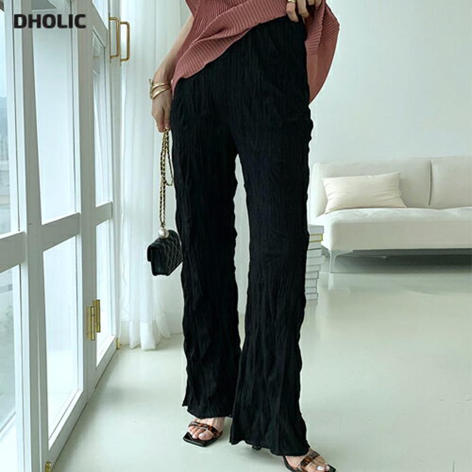 リンクルパンツ・全2色・t00100 レディース 【pt】パンツ ズボン ロングパンツ リンクル 単色 シンプル カジュアル かわいい 可愛い ナチュラル ウエストゴム 春 夏 韓国 ファッション ハイホリHIHOLLI