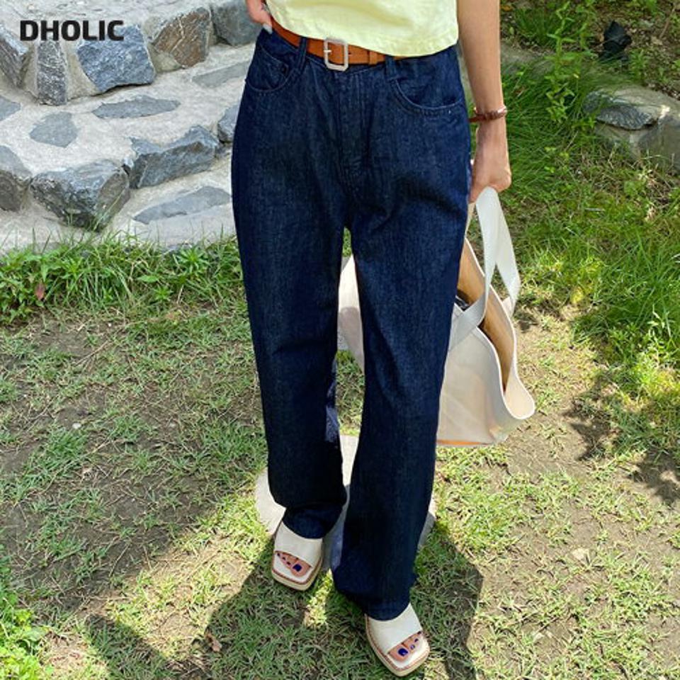 ワイドデニムパンツ・全1色・t65717 レディース 【pt】韓国ファッション ボトムス ロング ロングパンツ デニムパンツ ワイド デニム ハイウエスト ルーズ ゆったり ストレート 細身 足長 着痩せ 夏 春