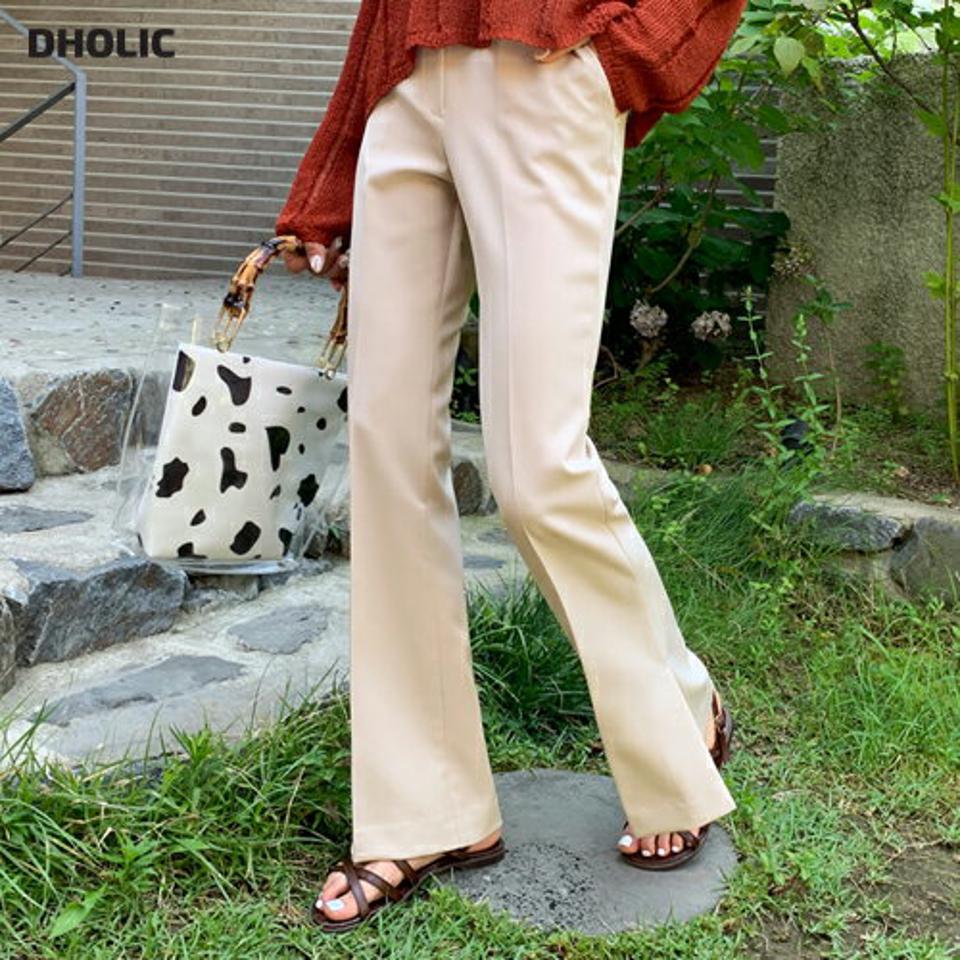 サイドスリットスラックスパンツ・全4色・t64673 レディース 【pt】韓国 ファッション ボトムス パンツ ロング ロングパンツ ベーシック サイドスリット スラックス スリム フィット タイト 美脚 足長 細身 着痩せ 体型カーバー 春 夏 NIJU