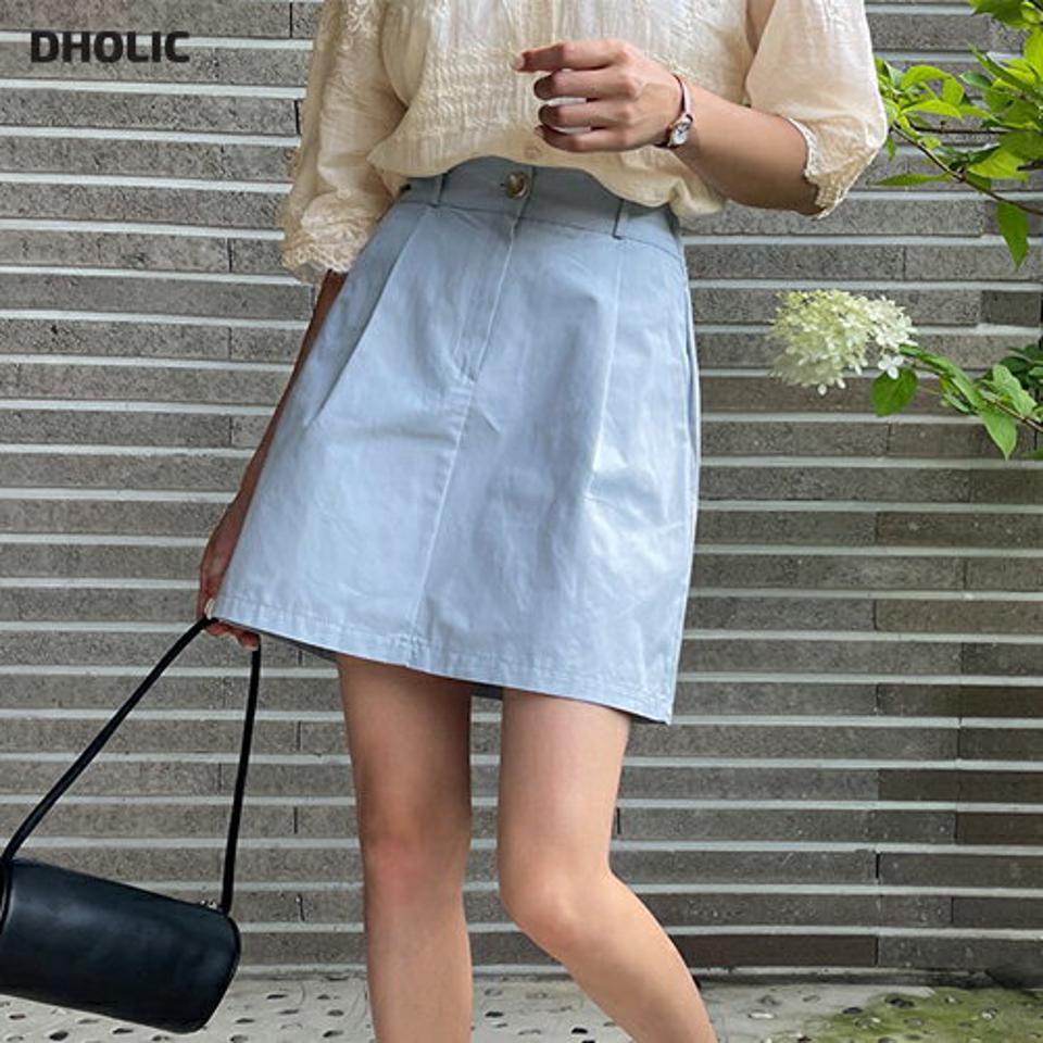 Aラインタックスカート・全3色・t64695 レディース 【sk】韓国 ファッション ボトムス スカート ミニ ミニスカート カジュアル 台形 Aライン ショート ガーリー 着痩せ 体型カバー 細身 春 夏 NIJU