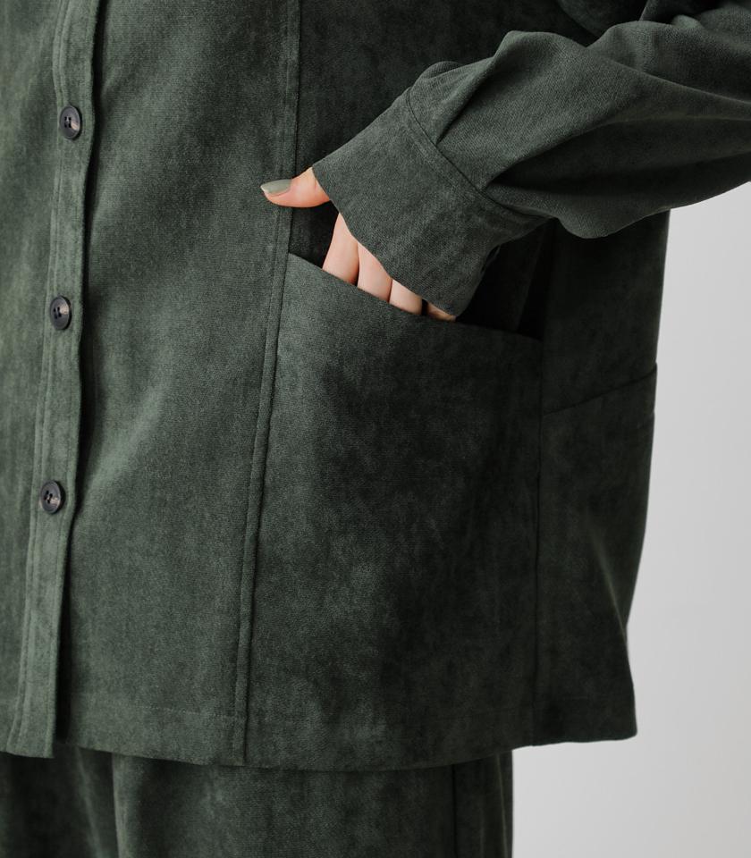 MATTE VELOUR SHIRT/マットベロアシャツ