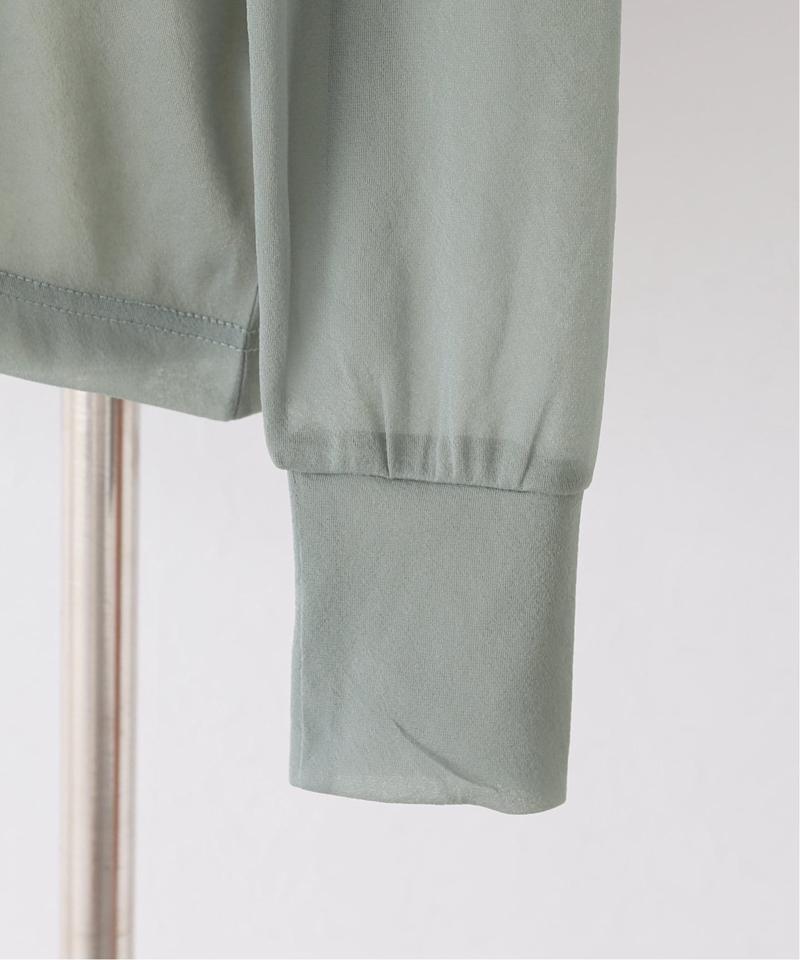 【CLANE/クラネ】SOLID SLEEVE SHEER ：ロングスリーブトップス（JOURNAL STANDARD）
