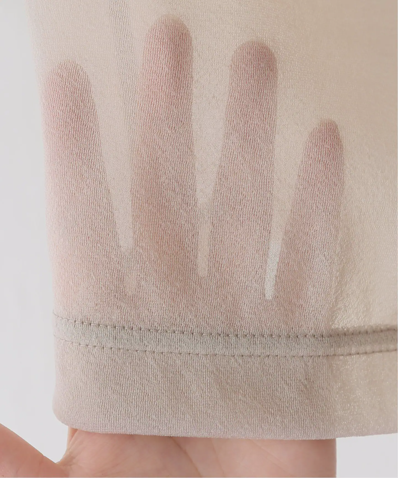 【CLANE/クラネ】SOLID SLEEVE SHEER ：ロングスリーブトップス（JOURNAL STANDARD）