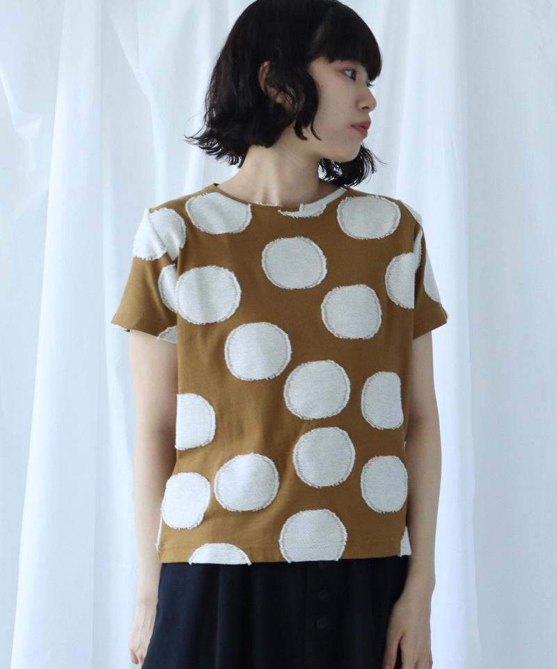 BIG DOT ジャガード　Ｔシャツ（Lene non finito）