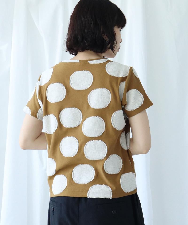 BIG DOT ジャガード　Ｔシャツ（Lene non finito）