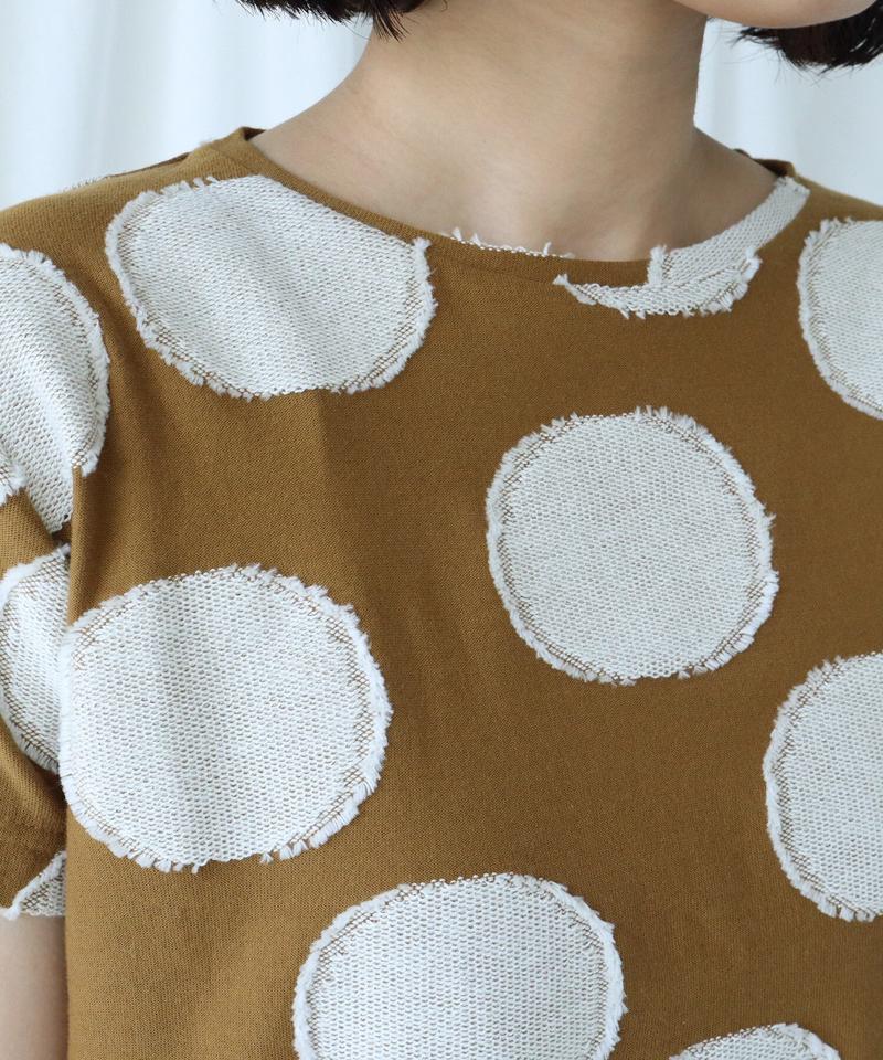 BIG DOT ジャガード　Ｔシャツ（Lene non finito）