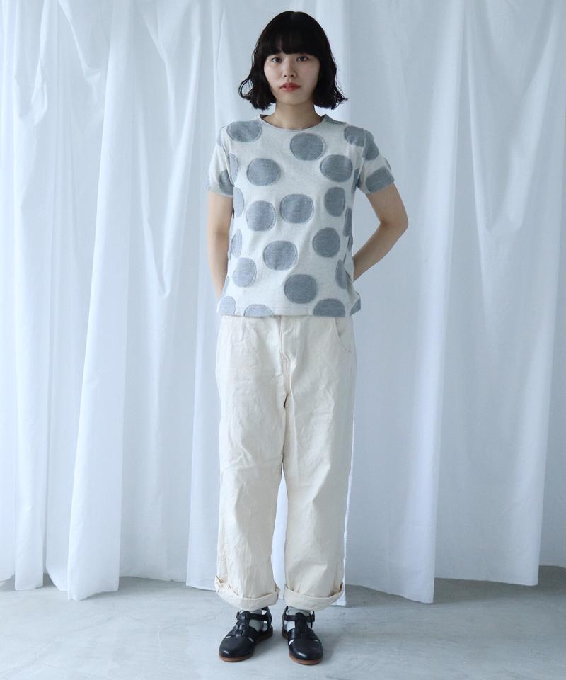 BIG DOT ジャガード　Ｔシャツ（Lene non finito）